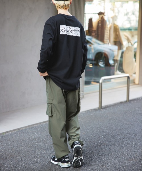 reyn spooner(レインスプーナー)の「【Reyn Spooner】L/S BACK LOGO PRINT RIB TEE 5.6oz(Tシャツ/カットソー・メンズ・ブラック/ホワイト/グレー・XL/M/L/S)」の8枚目の写真