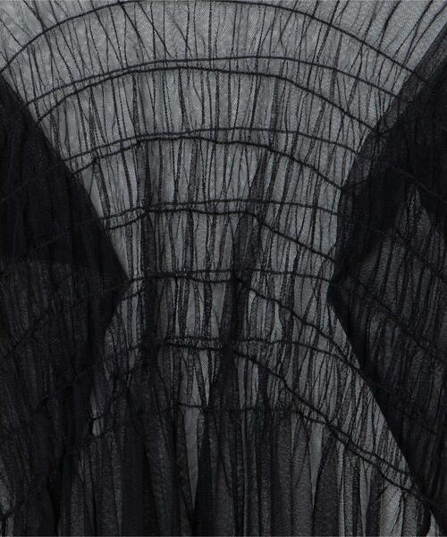 WEGO（ウィゴー）の「WEGO/シャーリングチュールチュニック（Tシャツ/カットソー・レディース・オフホワイト/ブラック・FREE）」の20枚目の写真