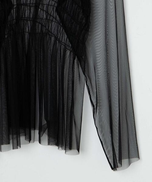 WEGO（ウィゴー）の「WEGO/シャーリングチュールチュニック（Tシャツ/カットソー・レディース・オフホワイト/ブラック・FREE）」の19枚目の写真