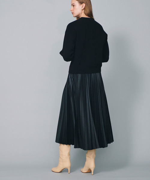 N.O.R.C（ノーク）の「フェイクレザープリーツスカート（スカート・レディース・ブラック/シルバー・フリー）」の7枚目の写真