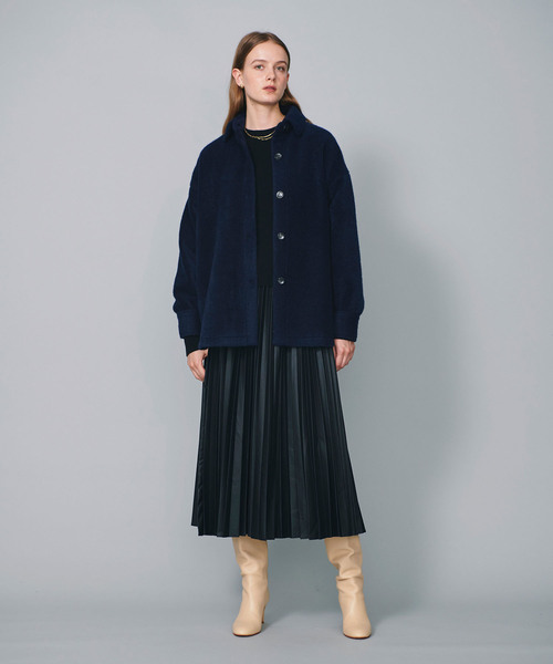 N.O.R.C（ノーク）の「フェイクレザープリーツスカート（スカート・レディース・ブラック/シルバー・フリー）」の12枚目の写真