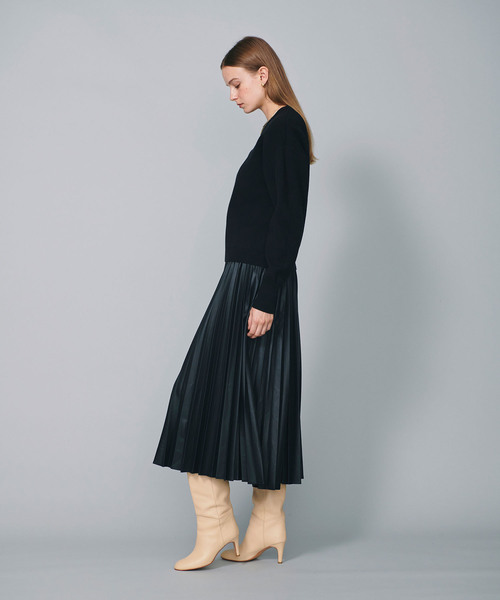 N.O.R.C（ノーク）の「フェイクレザープリーツスカート（スカート・レディース・ブラック/シルバー・フリー）」の13枚目の写真