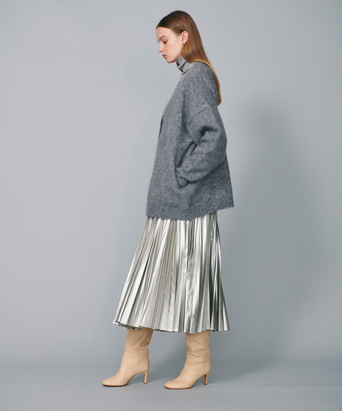 N.O.R.C（ノーク）の「フェイクレザープリーツスカート（スカート・レディース・ブラック/シルバー・フリー）」の17枚目の写真