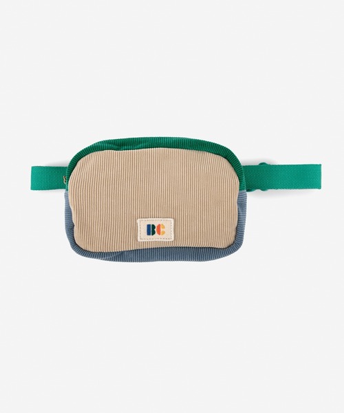 BOBO CHOSES（ボボショーズ）の「Corduroy color block belt pouch（ボディバッグ/ウエストポーチ・キッズ・ベージュ・ONE SIZE）」の4枚目の写真
