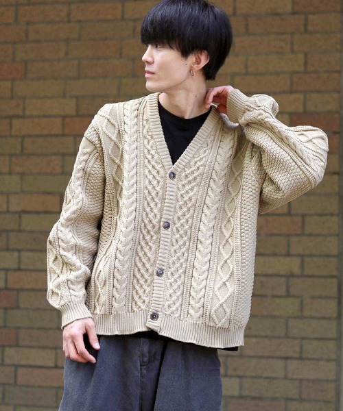 SITRY（シトリー）の「aran pattern knit cardigan/アラン模様 ニット