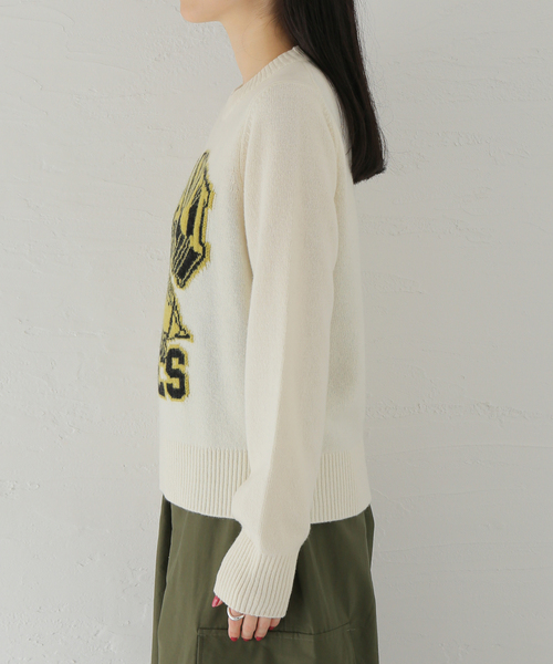 セール】【GANNI / ガニー】 Graphic O-neck Pullover Bees