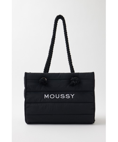 MOUSSY（マウジー）の「MOUSSY SOUVENIR QUILT ショッパー（トートバッグ・レディース・ホワイト/ブラック・FREE）」の3枚目の写真