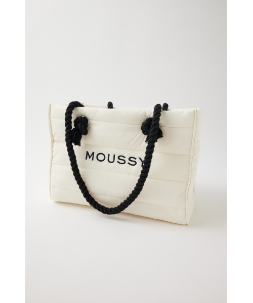 MOUSSY（マウジー）の「MOUSSY SOUVENIR QUILT ショッパー（トートバッグ・レディース・ホワイト/ブラック・FREE）」の15枚目の写真