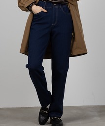 NAVY あったか 裏起毛 ストレートパンツ
