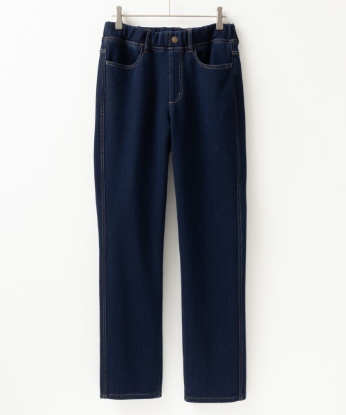 NAVY(ネイビー)の「NAVY あったか 裏起毛 ストレートパンツ(その他パンツ・レディース・ダークインディゴブルー/ブラック/ワンウォッシュ・XL/S/M/L)」の11枚目の写真
