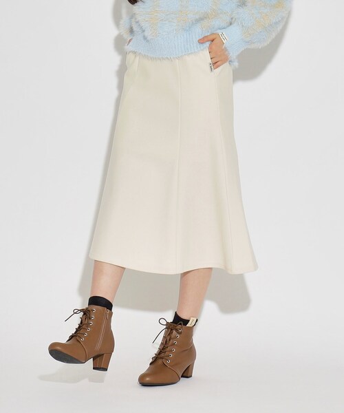 PINK-latte（ピンクラテ）の「◆マーメイドロングスカート（スカート・キッズ・アイボリー/グレー系1/ブラック・16/14/15 ）」の10枚目の写真