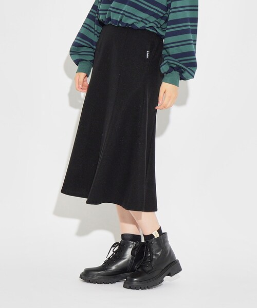 PINK-latte（ピンクラテ）の「◆マーメイドロングスカート（スカート・キッズ・アイボリー/グレー系1/ブラック・16/14/15 ）」の14枚目の写真