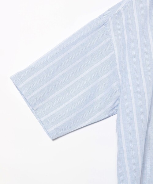 BEAMS(ビームス)の「BEAMS / ドビー オープンカラー シャツ(シャツ/ブラウス・メンズ・ベージュ/サックスブルー・XL/L/M/S)」の18枚目の写真