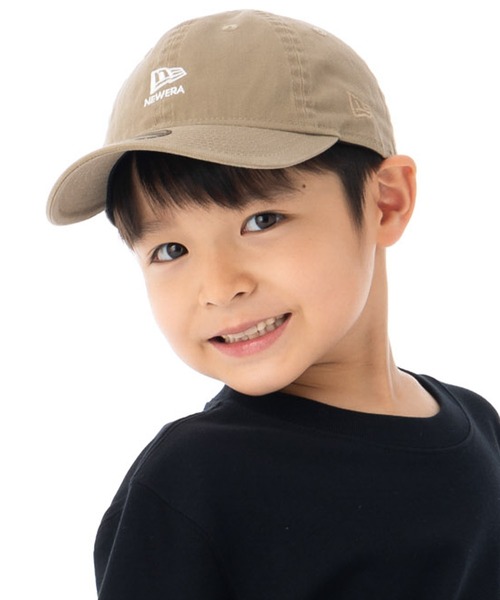 NEW ERA（ニューエラ）の「ニューエラキッズ キャップ 9TWENTY フラッグロゴ（キャップ・キッズ・ブラック/グリーン/ブラウン/ベージュ・52-56cm）」の2枚目の写真
