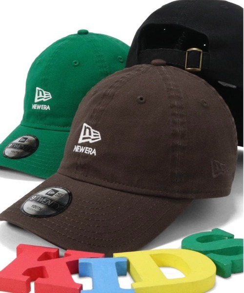 NEW ERA（ニューエラ）の「ニューエラキッズ キャップ 9TWENTY フラッグロゴ（キャップ・キッズ・ブラック/グリーン/ブラウン/ベージュ・52-56cm）」の3枚目の写真