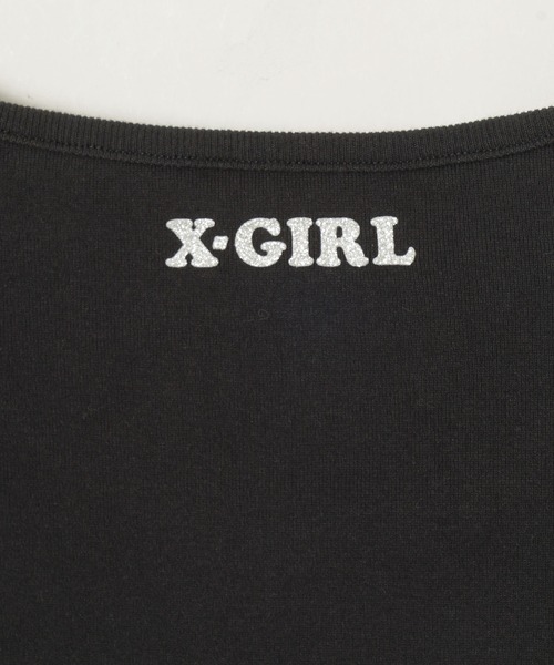 X-girl（エックスガール）の「GRACIAS S/S BABY TEE（Tシャツ/カットソー・レディース・ブラック/ブラウン/ホワイト・S/M）」の9枚目の写真