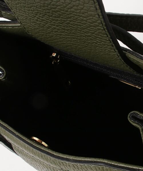 PAOLA NUTTI  （パオラヌッティ）の「【PAOLA NUTTI】バンブーハンドルレザーバック PNJ101（ショルダーバッグ・レディース・ブラック/オリーブ・FREE）」の5枚目の写真