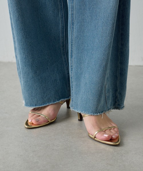 PAPILLONNER（パピヨネ）の「ポインテッドヒール（サンダル・レディース・ブラック/ブラウン/ゴールド・S/M/L）」の3枚目の写真