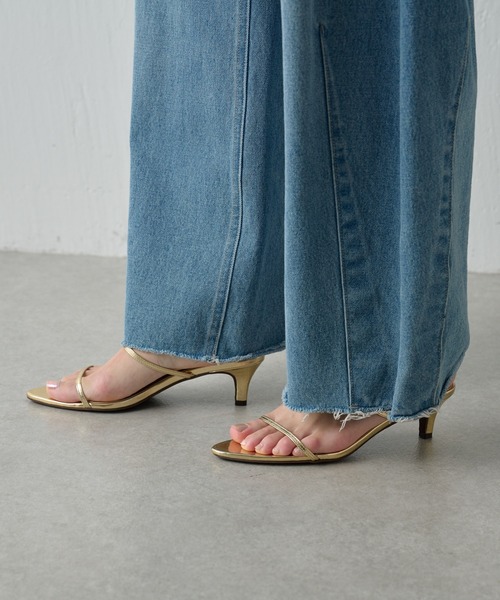 PAPILLONNER（パピヨネ）の「ポインテッドヒール（サンダル・レディース・ブラック/ブラウン/ゴールド・S/M/L）」の4枚目の写真