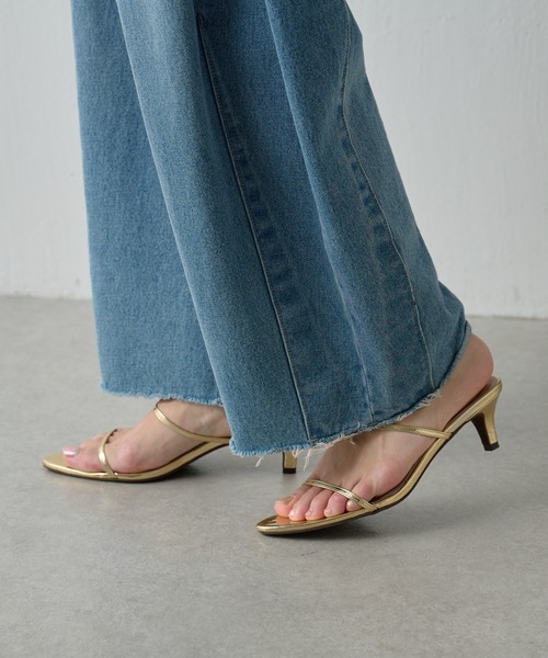 PAPILLONNER（パピヨネ）の「ポインテッドヒール（サンダル・レディース・ブラック/ブラウン/ゴールド・S/M/L）」の5枚目の写真