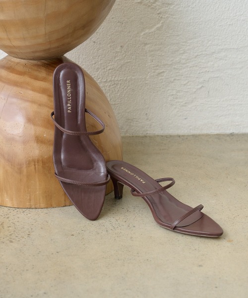 PAPILLONNER（パピヨネ）の「ポインテッドヒール（サンダル・レディース・ブラック/ブラウン/ゴールド・S/M/L）」の12枚目の写真