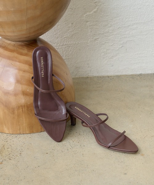 PAPILLONNER（パピヨネ）の「ポインテッドヒール（サンダル・レディース・ブラック/ブラウン/ゴールド・S/M/L）」の13枚目の写真