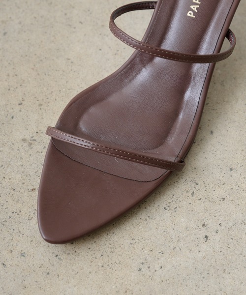 PAPILLONNER（パピヨネ）の「ポインテッドヒール（サンダル・レディース・ブラック/ブラウン/ゴールド・S/M/L）」の17枚目の写真