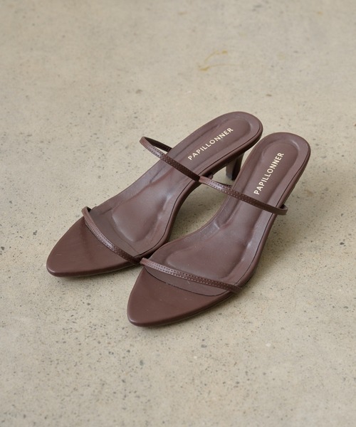 PAPILLONNER（パピヨネ）の「ポインテッドヒール（サンダル・レディース・ブラック/ブラウン/ゴールド・S/M/L）」の14枚目の写真