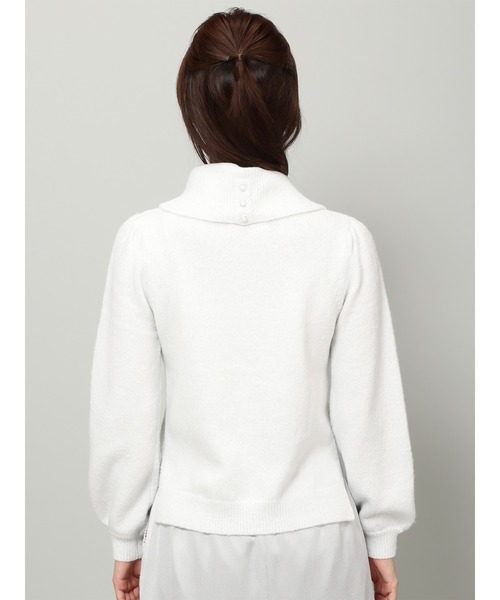 MISCH MASCH(ミッシュマッシュ)の「フラッフィーラメジャガードオフタートルニット/MM348304(ニット/セーター・レディース・ライトブルー/ピンク/ホワイト・フリ-)」の6枚目の写真