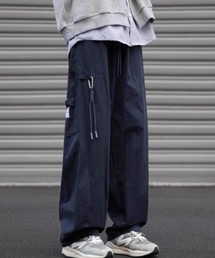 ルーズストレートスポーツカーゴパンツ