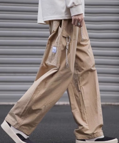 ROOPTOKYO(ループトウキョウ)の「ルーズストレートスポーツカーゴパンツ(カーゴパンツ・メンズ・ネイビー/ベージュ・L/2XL/XL)」の3枚目の写真