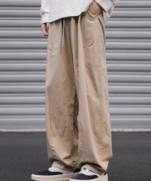 ROOPTOKYO(ループトウキョウ)の「ルーズストレートスポーツカーゴパンツ(カーゴパンツ・メンズ・ネイビー/ベージュ・L/2XL/XL)」の4枚目の写真