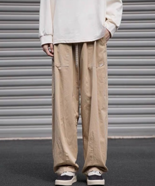 ROOPTOKYO(ループトウキョウ)の「ルーズストレートスポーツカーゴパンツ(カーゴパンツ・メンズ・ネイビー/ベージュ・L/2XL/XL)」の5枚目の写真