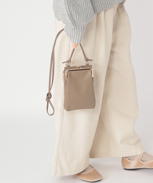 studio CLIP（スタディオクリップ）の「がま口お財布ショルダー（財布・レディース・キャメル/ブラック/グレー/その他2・FREE）」の3枚目の写真