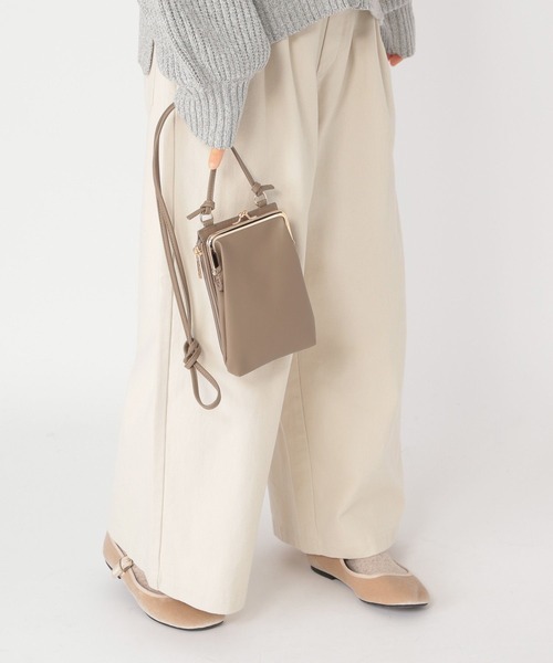 studio CLIP（スタディオクリップ）の「がま口お財布ショルダー（財布・レディース・キャメル/ブラック/グレー/その他2・FREE）」の5枚目の写真