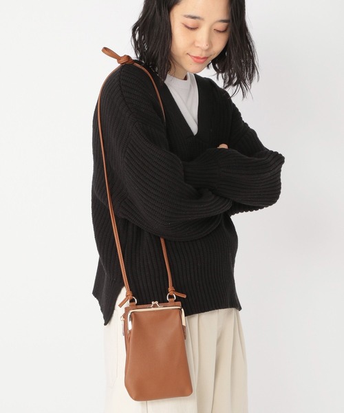 studio CLIP（スタディオクリップ）の「がま口お財布ショルダー（財布・レディース・キャメル/ブラック/グレー/その他2・FREE）」の6枚目の写真