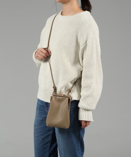 studio CLIP（スタディオクリップ）の「がま口お財布ショルダー（財布・レディース・キャメル/ブラック/グレー/その他2・FREE）」の12枚目の写真