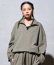 AGITATOR アジテーター HEAVY WEIGHT HALF-ZIP PULLOVER BIG T-SHIRT ヘビーウェイト ハーフジップ プルオーバー ビッグTシャツ 長袖
