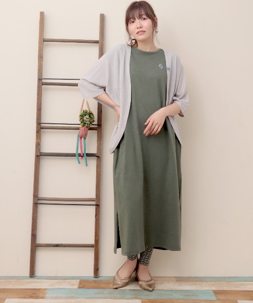 チチカカ(チチカカ)の「ランダムテレコドルマンカーディガン(カーディガン/ボレロ・レディース・カーキ/ブラック/ライトグレー/マスタード・FREE)」の6枚目の写真