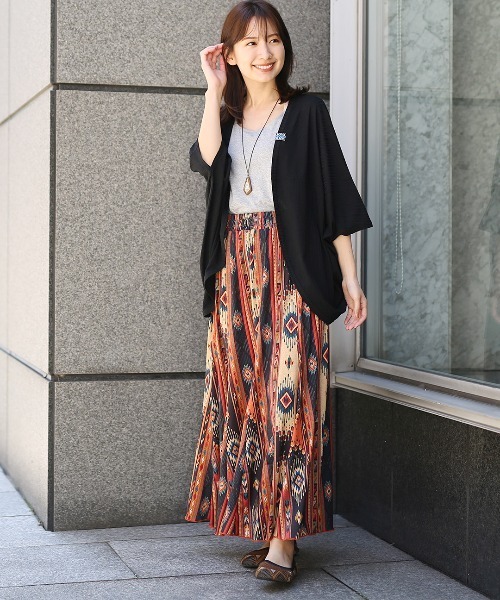 チチカカ(チチカカ)の「ランダムテレコドルマンカーディガン(カーディガン/ボレロ・レディース・カーキ/ブラック/ライトグレー/マスタード・FREE)」の16枚目の写真