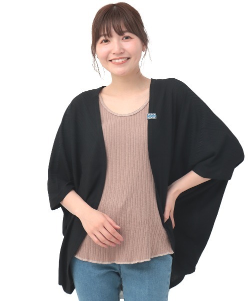 チチカカ(チチカカ)の「ランダムテレコドルマンカーディガン(カーディガン/ボレロ・レディース・カーキ/ブラック/ライトグレー/マスタード・FREE)」の21枚目の写真