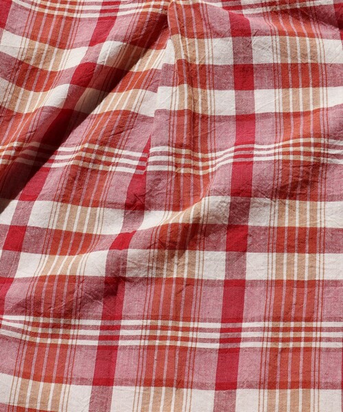 BEAMS PLUS（ビームスプラス）の「BEAMS PLUS / マドラス バンドカラー プルオーバー シャツ（シャツ/ブラウス・メンズ・レッド/オレンジ系その他7/ネイビー・L/M/XL/S）」の17枚目の写真