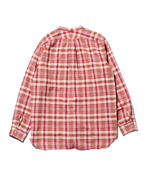 BEAMS PLUS（ビームスプラス）の「BEAMS PLUS / マドラス バンドカラー プルオーバー シャツ（シャツ/ブラウス・メンズ・レッド/オレンジ系その他7/ネイビー・L/M/XL/S）」の18枚目の写真