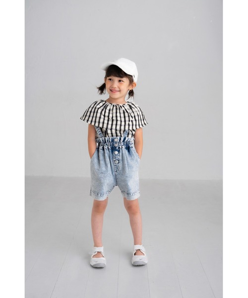 maarook（マルーク）の「サッカーギンガムラッフルカラーブラウス  