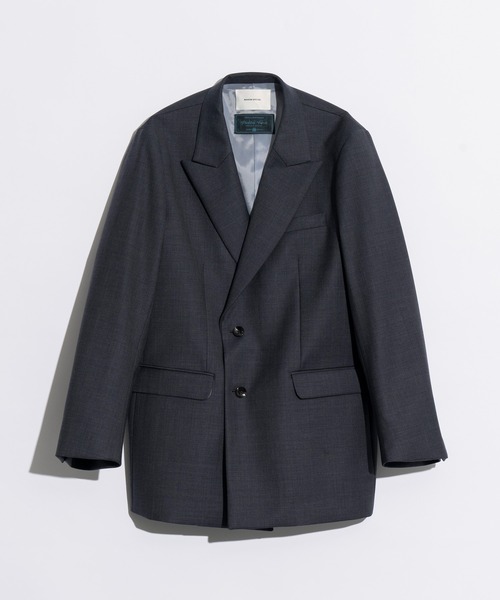 MAISON SPECIAL グレー ダブルブレスト ジャケット Double Breasted Short Jacket/ダブルブレステッドショート