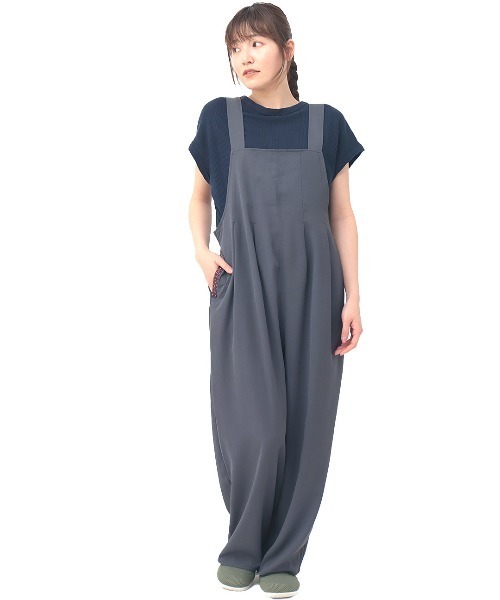 チチカカ（チチカカ）の「フロントタックサロペットパンツ（サロペット