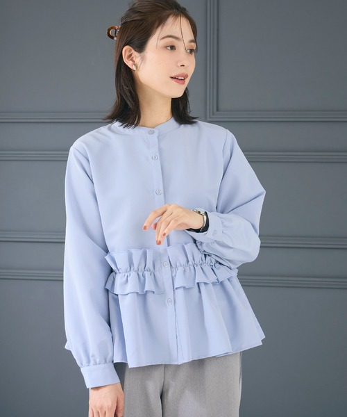 ホイップフリルブラウス| セレモニー オフィス ママスーツ（シャツ