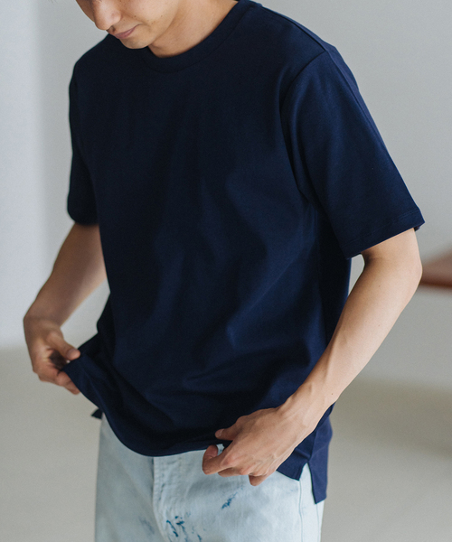 EDIFICE（エディフィス）の「”撥水＆汗染み防止機能” プロテック ポンチ Tシャツ "WEB限定"（Tシャツ/カットソー・メンズ・ブラック/ライトグレー/ホワイト/ベージュ系その他/グリーン/ネイビー・SMALL/MEDIUM/LARGE/X-LARGE）」の6枚目の写真