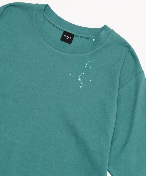 EDIFICE（エディフィス）の「”撥水＆汗染み防止機能” プロテック ポンチ Tシャツ "WEB限定"（Tシャツ/カットソー・メンズ・ブラック/ライトグレー/ホワイト/ベージュ系その他/グリーン/ネイビー・SMALL/MEDIUM/LARGE/X-LARGE）」の5枚目の写真