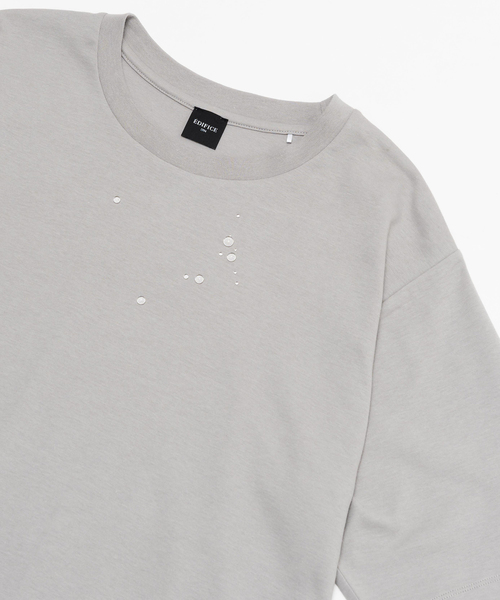 EDIFICE（エディフィス）の「”撥水＆汗染み防止機能” プロテック ポンチ Tシャツ "WEB限定"（Tシャツ/カットソー・メンズ・ブラック/ライトグレー/ホワイト/ベージュ系その他/グリーン/ネイビー・SMALL/MEDIUM/LARGE/X-LARGE）」の3枚目の写真